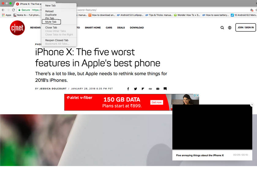 google-crome-auto-mute