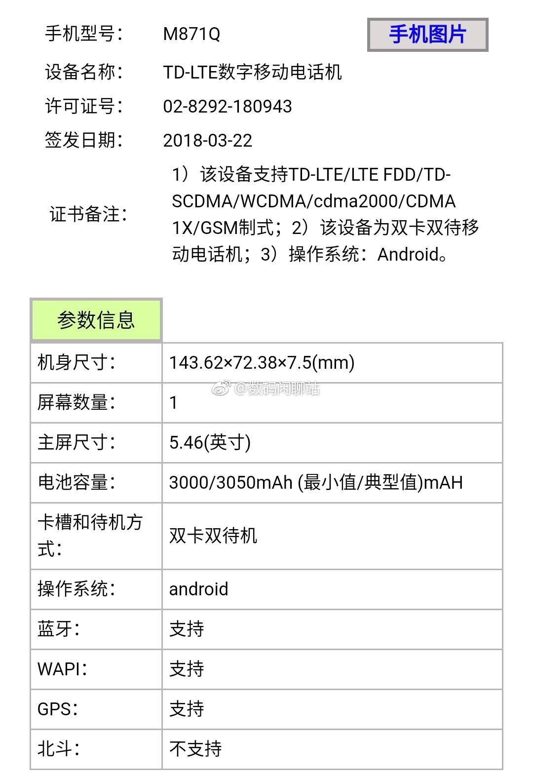 meizu m871 m881 and m891 spechs leak from ministry of industry and information technology