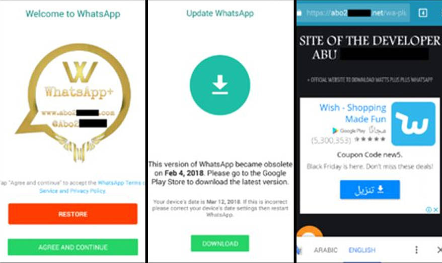 fake whatsapp