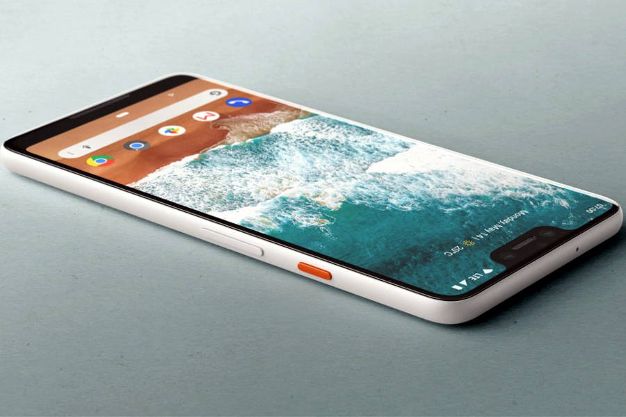 गूगल पिक्सल 3एक्सएल लीक फोटो डिसप्ले डिजाईन