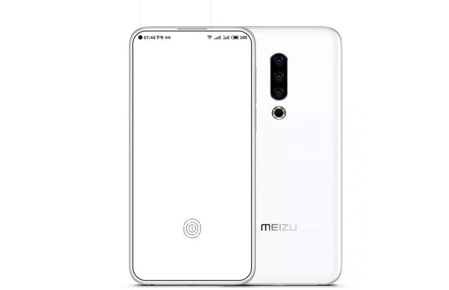 meizu-16s-render leaked in display selfie camera fingerprint sensor-features-specifications in hindi