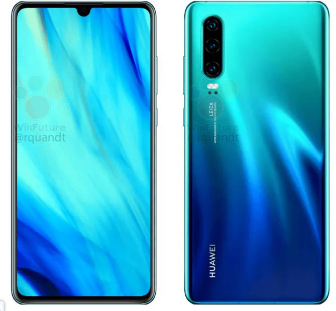 huawei p30 pro lite camera specification design leaked