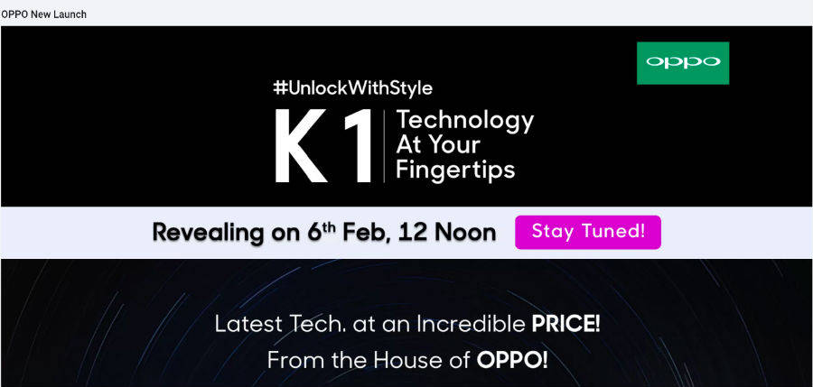 oppo-k1-to-launch-in-india-on-6th-february-in-hindi