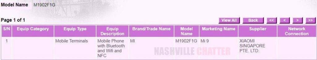 xiaomi mi 9 certified on imda singapore specifications leaked in hindi