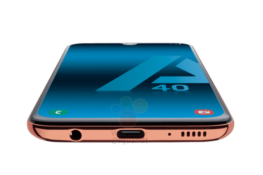 Samsung galaxy a40 leaked render image specifications price