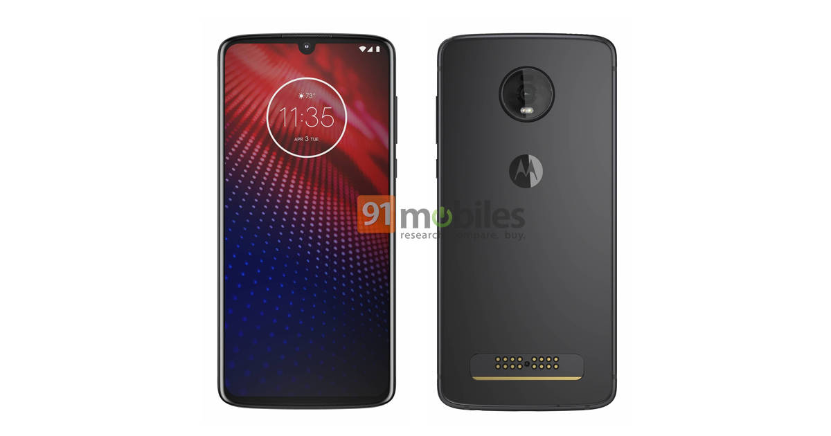 motorola moto z4 press render image leaked exclusively