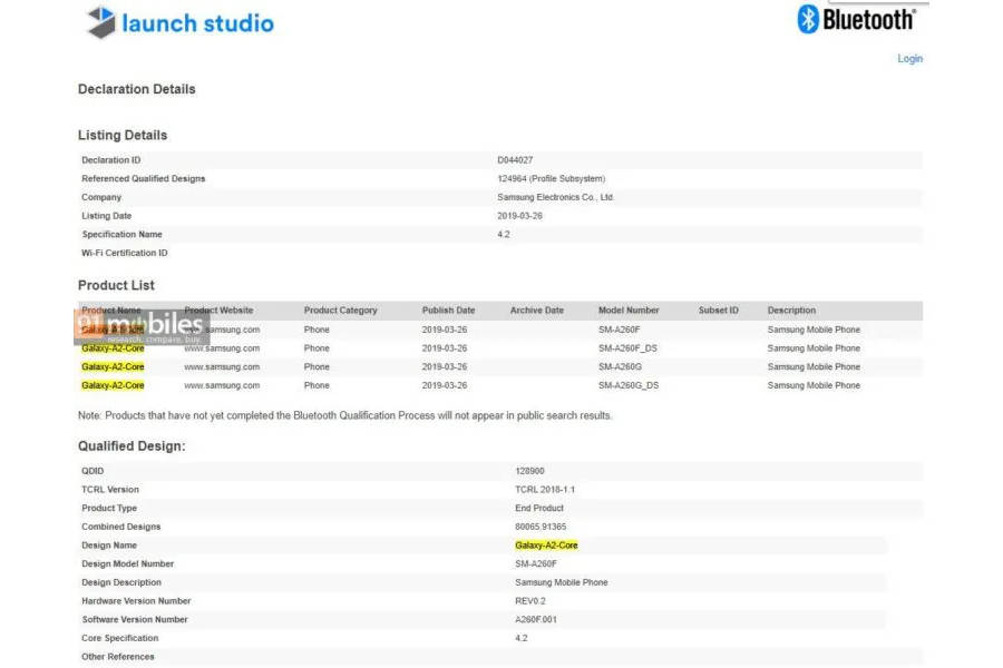 samsung-a2-core-listed-on-bluetooth-certification-site-might-launch-as-android-go-phone