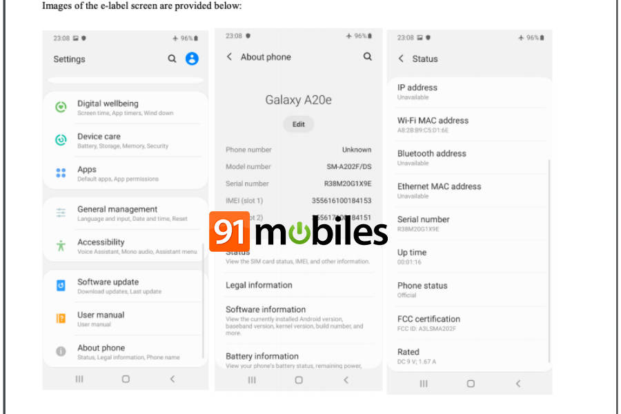 samsung-galaxy-a20e-listed-on-fcc-price-specification-and-features