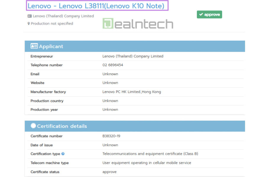 lenovo-k10-note-certified-nbtc-specifications-leaked-z6-lite