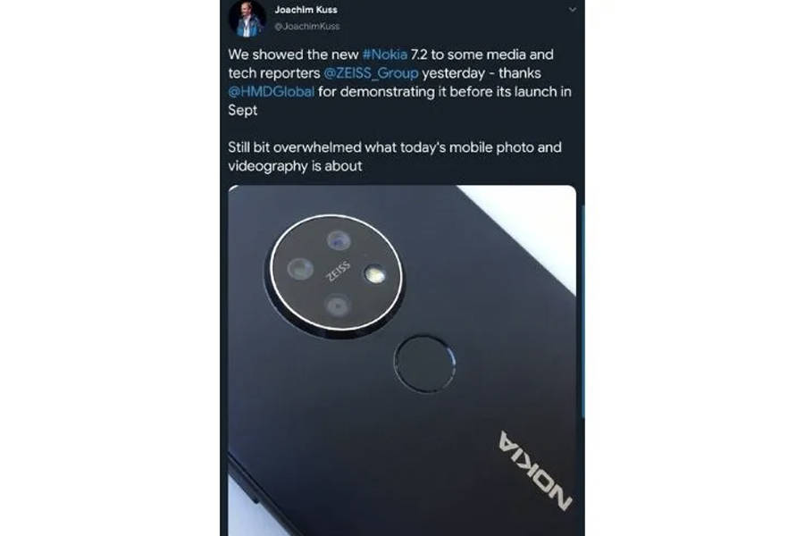 ZEISS executive post nokia 7 2 real image rear camera setup design revealed