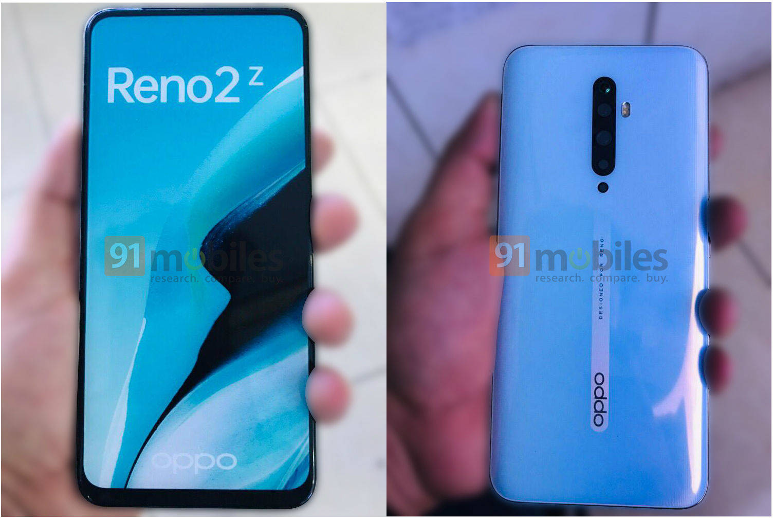 exclusive OPPO Reno 2Z real image design look leak camera specification details before launch india
