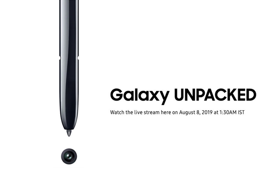 samsung Unpacked event Galaxy Note 10 how to watch live in india