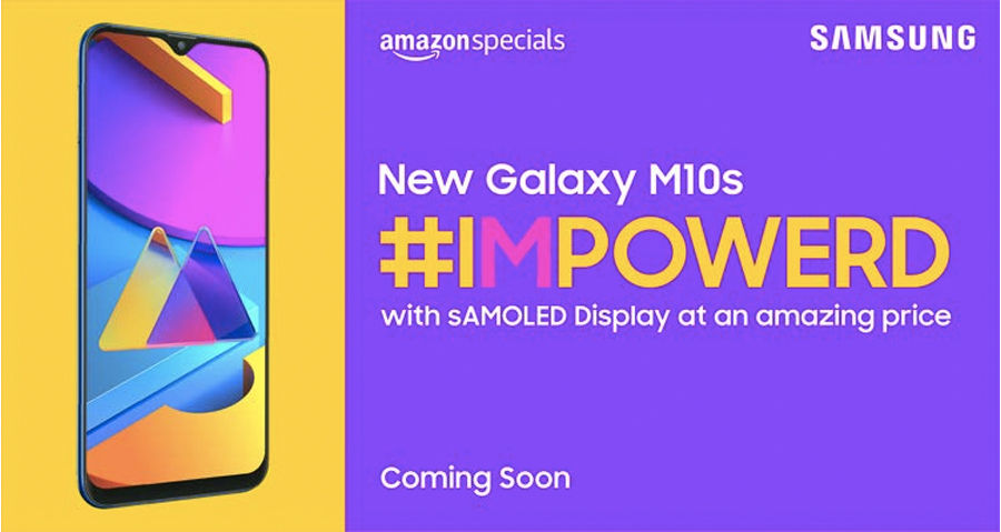 Samsung Galaxy M10s revealed on amazon india samoled display launching soon
