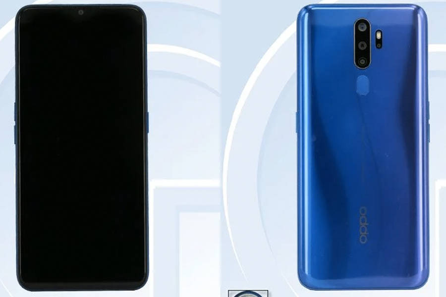 Oppo A9s listed on tenna PCHM10 PCHT10 quad rear camera 5000mah battery