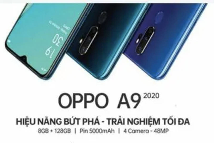 Oppo A9 2020 image specifications leaked 8gb ram 5000mah battery 48mp quad rear camera