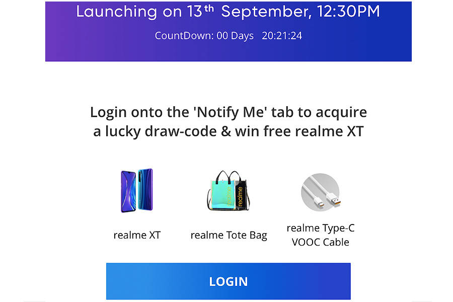 realme xt india launch live event streaming win free gift offer lucky draw