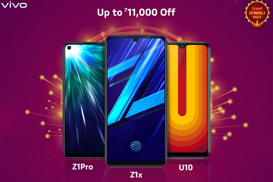 Vivo Grand Diwali fest Z1 Pro Z1x u10 discount offer sale free gift