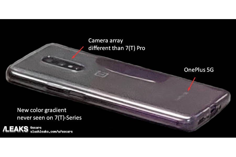 OnePlus 8 real photo image leaked front back panel dual punch hole rear camera 3 5mm audio jack