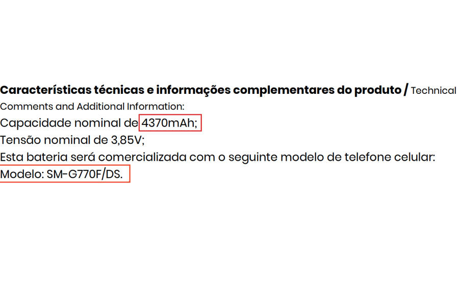 Samsung Galaxy S10 Lite SM-G770F 4370mah battery revealed specificatiosn android 10