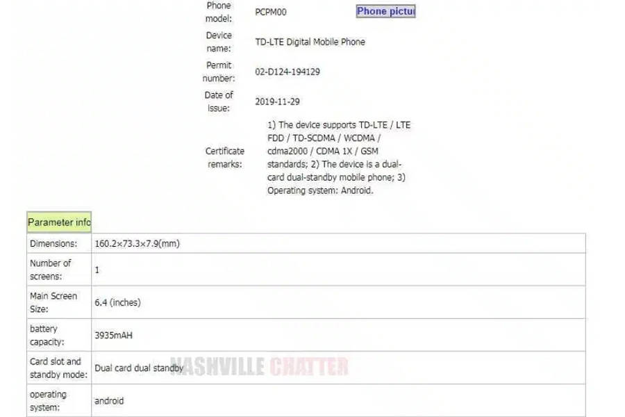 OPPO PCPM00 reno 3 listed on tenaa specs leaked launch soon