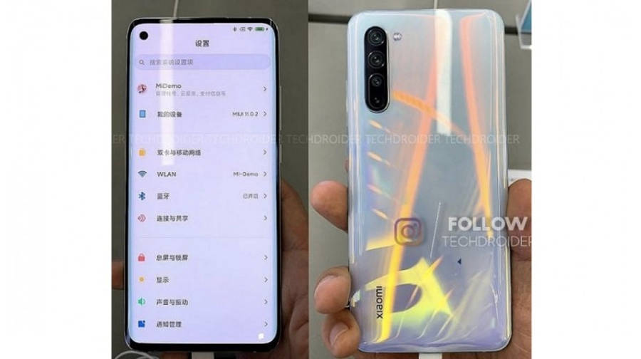 Xiaomi Mi 10 real live photos leak design revealed punch hole display