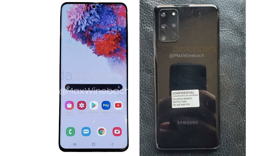 Samsung Galaxy S20 plus 5g real live images design specifications penta rear camera 11 february launch