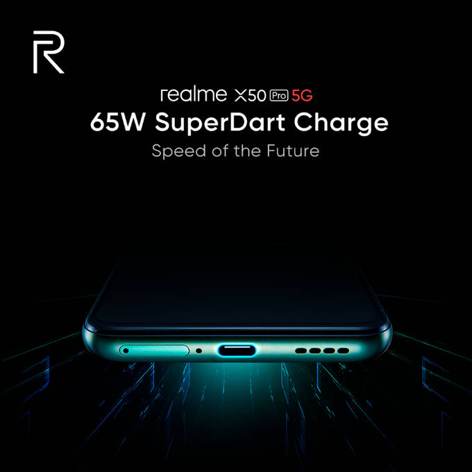 Realme X50 Pro snapdragon 865 dual 5g mode 65W SuperDart Charge punch hole full specs launch date 24 february
