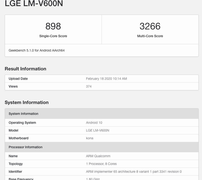 LG V60 ThinQ 5G