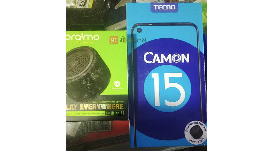 Exclusive Tecno Camon 15 price sale specification free bt speaker punch hole display pop up camera