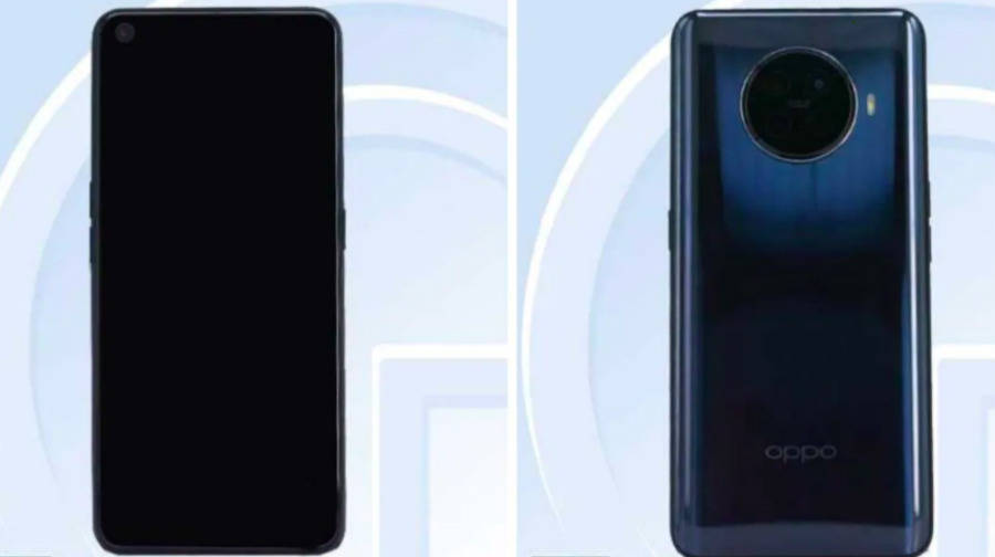 Oppo Reno Ace 2 render image leaked punch hole display circle shape quad rear camera revealed