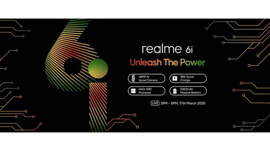 Realme 6i to launch on 17 march in myanmar 5000mah battery 48mp quad rear camera helio g80 chipset specs