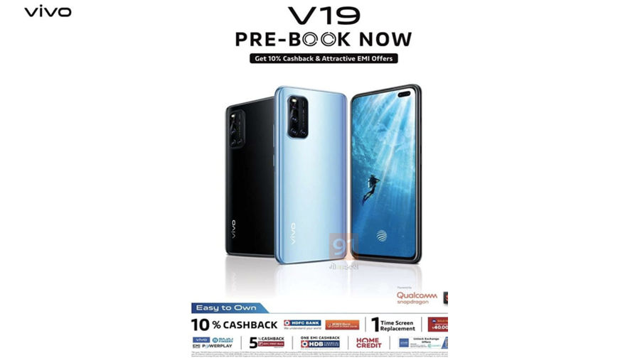 Vivo V19 pre booking starts in india phone to launch on 26 march with 32mp and 8mp dual selfie camera