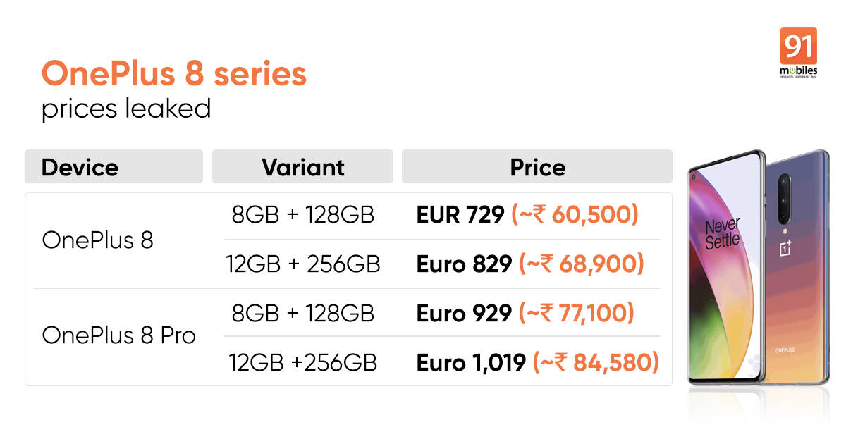 OnePlus 8 pro price leaked before 14 april launch know specs sale