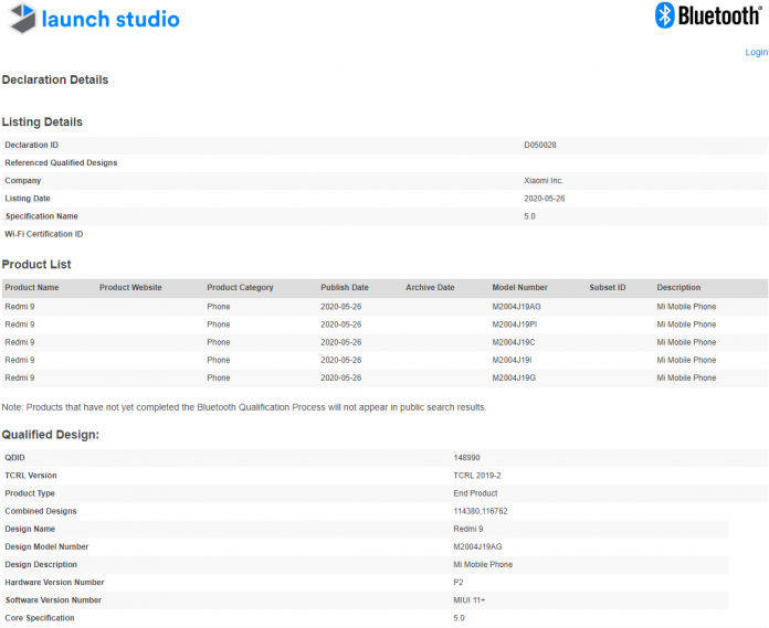 redmi-9-listed-on-bluetooth-sig-specs-leaked-quad-camera-mediatek-processor