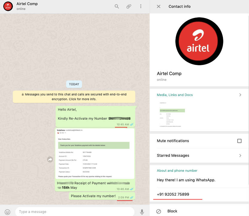 Airtel fraud with delhi user postpaid number disconnected bill payment