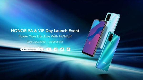 Honor 9A global launch on 23 june 5000mah battery 48mp camera specs price sale