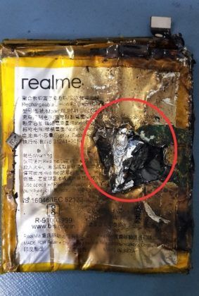 Realme XT caught fire in india while man sleeping
