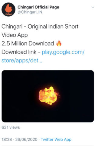 chingari-app-2-5milion