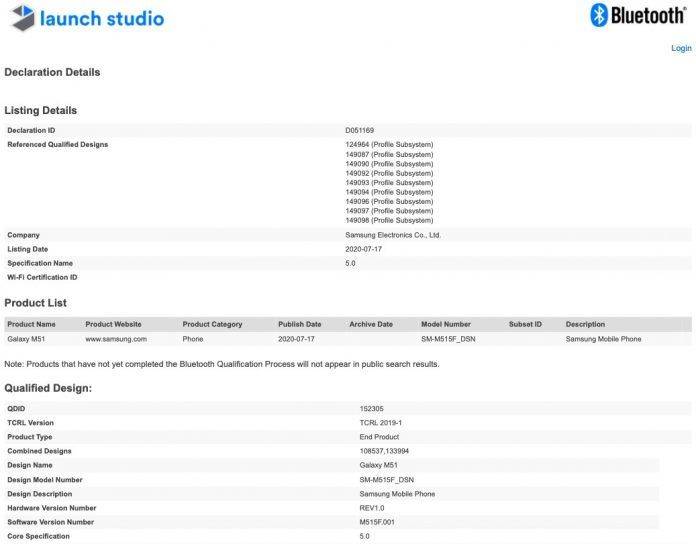samsung-galaxy-m51-bluetooth-sig