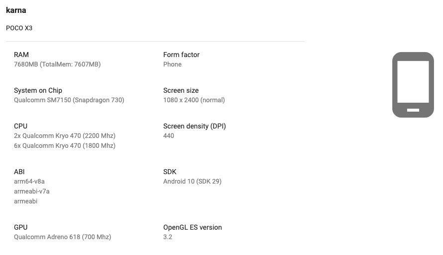 poco x3 8 gb ram variant on google play console india launch 22 september price rs 19999