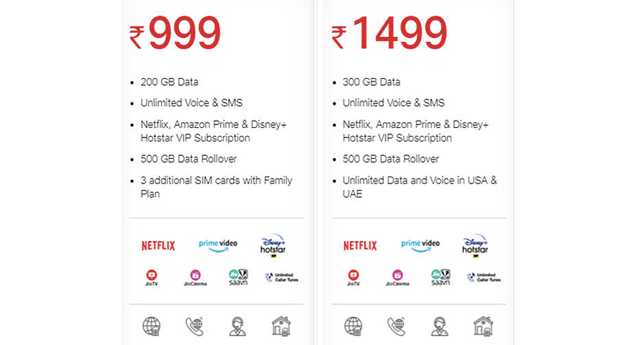 5 new jio-postpaid-plus-plans launched with-free ott-benefits