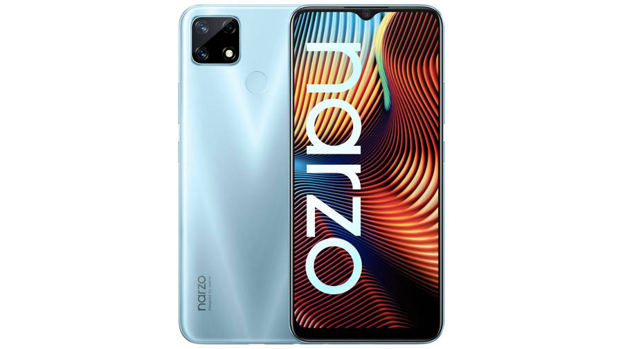 realme narzo 30 retail box image india launch soon