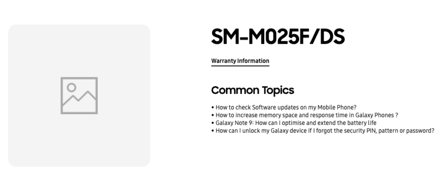 samsung galaxy m02 support page goes live in india launch imminent