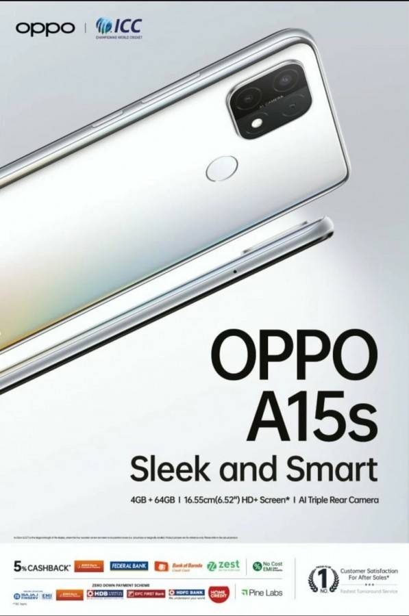 OPPO A15s price rs 11490 leaked before india launch 4gb ram 64gb storage