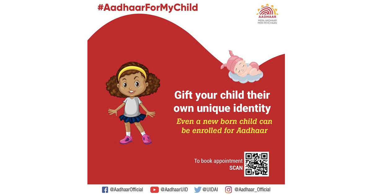 how to apply aadhar card for newborn baby online steps and required documents