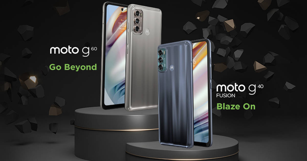 Motorola Moto G60 and Moto G40 Fusion india launch on 20th april 108mp camera 6000mah battery