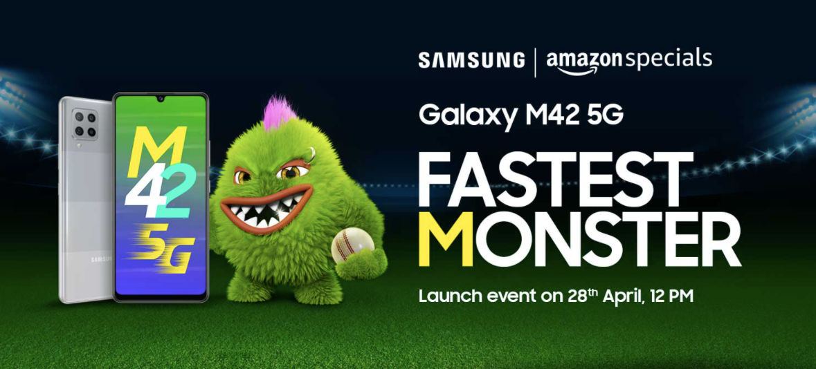 Samsung Galaxy M42 5G phone india launch on 28 april with snapdragon 750g soc
