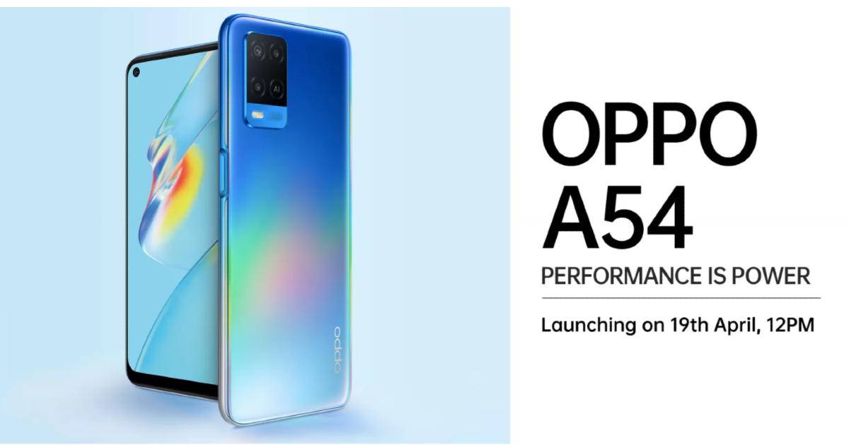 OPPO A54 price revealed before india launch rs 13,490