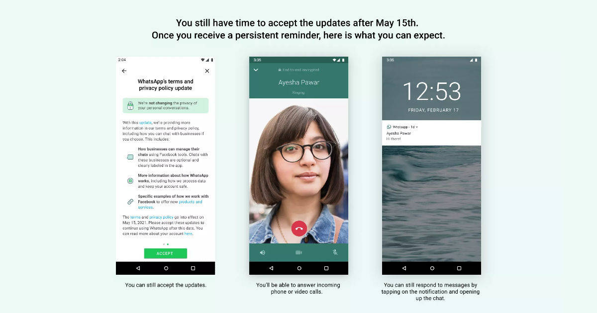 whatsapp privacy policy update