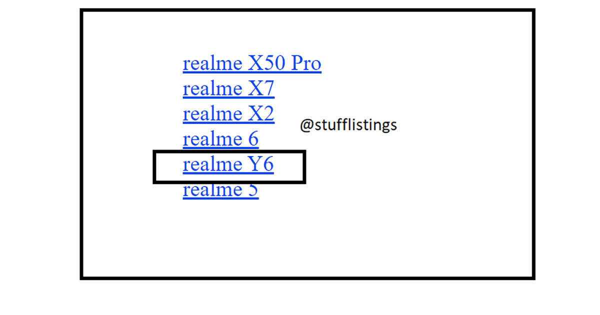 Realme Y6 Leaked before Realme Narzo 30 5G India Launch